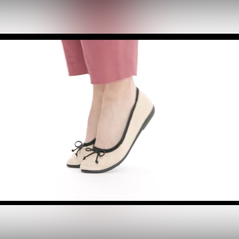 Aerosoles Homebet Ballet Flat Natural Raffia